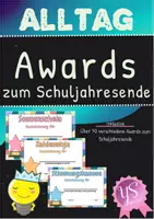 Vorschau - Poster - Allgemein: Awards zum Schuljahresende Auszeichnungen Annerkennung - Deckblatt