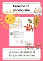 Vorschau - Arbeitsblätter - Les mois, les saisons, les jours - Deckblatt