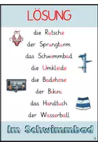 Vorschau - Arbeitsblätter - Vokale einsetzen "Im Schwimmbad" DaZ / DaF / Deutsch - Seite 3