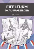 Vorschau - Arbeitsblätter - Eifelturm Ausmalbilder (10 Motive) - Deckblatt