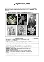 Vorschau - Arbeitsblätter - Die griechischen Götter - Seite 1