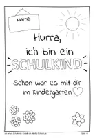 Vorschau - Arbeitsblätter - Kindergarten-Abschluss: Hurra ich bin ein Schulkind - Seite 1