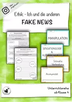 Vorschau - Unterrichtsreihen - Ethik - Fake News #demokratiestärken - Deckblatt