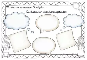 Vorschau - Arbeitsblätter - Vorlage "Das weiß ich schon" zum Schuljahresbeginn - Seite 2