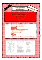 Vorschau - Klassenarbeiten - Klassenarbeit Grammatik Klasse 7 - Deckblatt