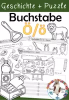 Vorschau - Arbeitsblätter - Buchstabe Ö / ö - Einführung inklusive Geschichte und Puzzle - Buchstabeneinführung - Deckblatt