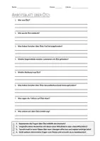 Vorschau - Arbeitsblätter - AB mit Fragen zum Thema "Ötzi" + Lösungsblatt + Mindmap + Infografik - Deckblatt