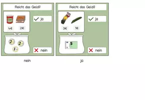 Vorschau - Fördermaterial/Inklusion - Stöpselkarten - Reicht das Geld? - Seite 3