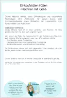 Vorschau - Arbeitsblätter - Einkaufstüten - Arbeitsblätter Geld - Seite 1