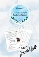 Vorschau - Test - Texte verfassen (Geschichte weiterschreiben) Lernzielkontrolle - Deckblatt