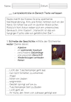 Vorschau - Test - Texte verfassen (Geschichte weiterschreiben) Lernzielkontrolle - Seite 1