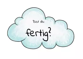 Vorschau - Poster - Tafelkärtchen: Bist du fertig? - Seite 1