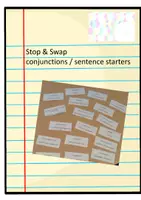 Vorschau - Arbeitsblätter - Stop & Swap conjunctions and sentence starters - Deckblatt