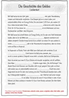 Vorschau - Stundenentwürfe - Material zum Thema "Was ist Geld?" - Seite 1