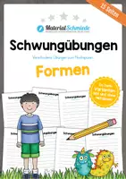 Vorschau - Arbeitsblätter - Schwungübungen: Formen (15 Arbeitsblätter) - Deckblatt