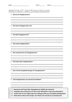 Vorschau - Arbeitsblätter - AB mit Fragen zum Thema "Papageitaucher" + Lösungsblatt - Deckblatt