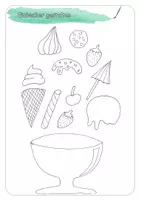 Vorschau - Arbeitsblätter - Eisbecher gestalten in der Grundschule (Sommer, Ausmalbild) - Seite 2