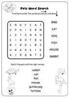 Vorschau - Arbeitsblätter - Pets - Seite 1