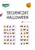 Vista previa - Hojas de trabajo - SECUENCIAS DE HALLOWEEN - Portada
