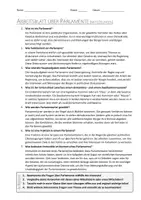 Vorschau - Arbeitsblätter - AB mit Fragen zum Thema "Parlament" + Lösungsblatt - Seite 1