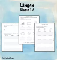 Vorschau - Stundenentwürfe - Längen - Gegenstände messen - Klasse 1, 2 - Deckblatt