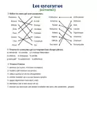 Aperçu - Feuilles d'exercices - Exercice de vocabulaire - Les synonymes - Page 1