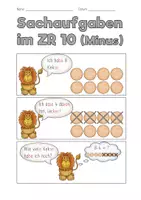 Vorschau - Stundenentwürfe - Sachaufgaben minus im ZR 10 (Klasse 1) - Seite 2
