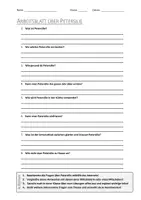 Vorschau - Arbeitsblätter - AB mit Fragen zum Thema "Petersilie" + Lösungsblatt - Deckblatt