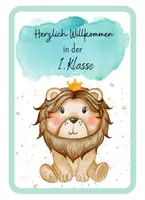Vorschau - Poster - Willkommenskärtchen für die Löwenklasse - Seite 1
