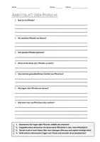 Vorschau - Arbeitsblätter - AB mit Fragen zum Thema "Pfirsich" + Lösungsblatt - Deckblatt
