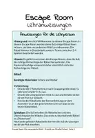 Vorschau - Arbeitsblätter - Escape Room Deutsch & Logik-Rätsel: Der verzauberte Wald - Seite 1