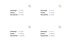 Vorschau - Stationenlernen - Rechtecke und Quadrate: Messen, Umfang, Flächeninhalt - Seite 3
