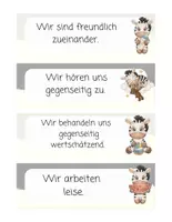 Vorschau - Poster - Klassenregeln für die Zebraklasse - Seite 1