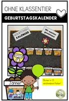 Vorschau - Poster - Geburtstagskalender für die Klasse - Grundschule - ohne Klassentier - Deckblatt