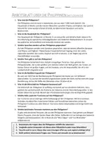 Vorschau - Arbeitsblätter - AB mit Fragen zum Thema "Philippinen" + Lösungsblatt + Infografik - Seite 2