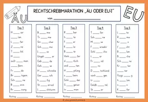 Vorschau - Arbeitsblätter - Materialpaket ä/e und äu/eu - Übungskartei, Domino, Rechtschreibmarathon - mit Lösungen - Seite 3