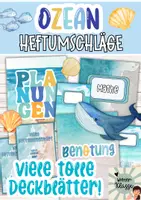 Vorschau - Poster - Unterwasserwelt 🐳 Klassenraum Deko: Deckblätter, Schilder, Heftumschläge / Classroom Management - Deckblatt