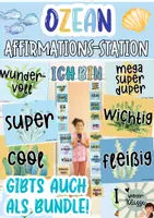 Vorschau - Poster - 🐳 Unterwasserwelt Klassenraum Deko: Ozean Affirmations-Station - Deckblatt