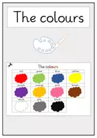 Vorschau - Merkblätter - Farben auf Englisch - Deckblatt