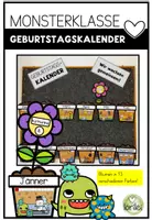 Vorschau - Poster - Geburtstagskalender - Grundschule - Monsterklasse - Deckblatt