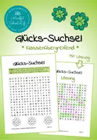 Vorschau - Arbeitsblätter - Glücks-Suchsel - Deckblatt