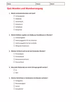 Vorschau - Arbeitsblätter - Erste-Hilfe-Quiz Wunden und Wundversorgung - Seite 1