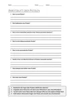 Vorschau - Arbeitsblätter - AB mit Fragen zum Thema "Pistole" + Lösungsblatt - Deckblatt