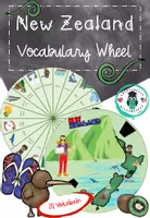 Vorschau - Anderer Materialtyp - New Zealand: Vocabulary Wheel mit 20 wichtigen Vokabeln - Deckblatt