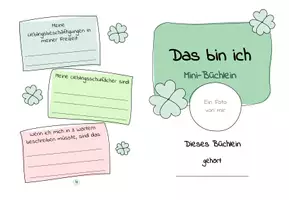 Vorschau - Arbeitsblätter - Das bin ich: Mini-Büchlein - Seite 1