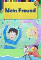 Vorschau - Mal- und Bastelvorlagen - Kunst Grundschule, Mein Freund, meine Freundin, fertige Kunststunde - Deckblatt