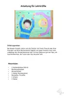 Vorschau - Mal- und Bastelvorlagen - Kunst Grundschule, Mein Freund, meine Freundin, fertige Kunststunde - Seite 1