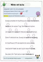 Vorschau - Arbeitsblätter - Diagnostik Rechtschreibung / Lernwörter äu oder eu / Deutsch - Deckblatt