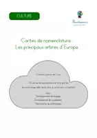 Aperçu - Apprentissages en autonomie - Cartes de nomenclature - Les principaux arbres d'Europe - Page 1