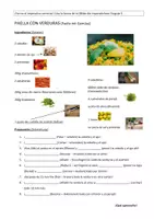 Vorschau - Arbeitsblätter - preparar una Paella con verduras - Deckblatt